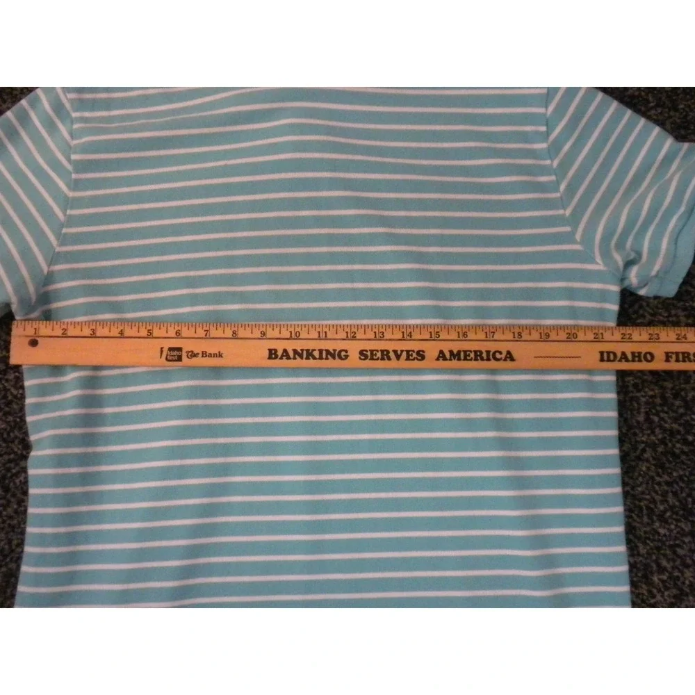 Polo Ralph Lauren Polo Shirt Mens XL Seafoam Green Striped Knit Pony Golf Preppy